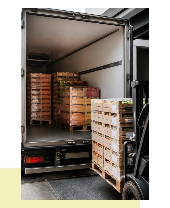 Перевозка сельхозпродукции на паллетах с доставкой в Рязань